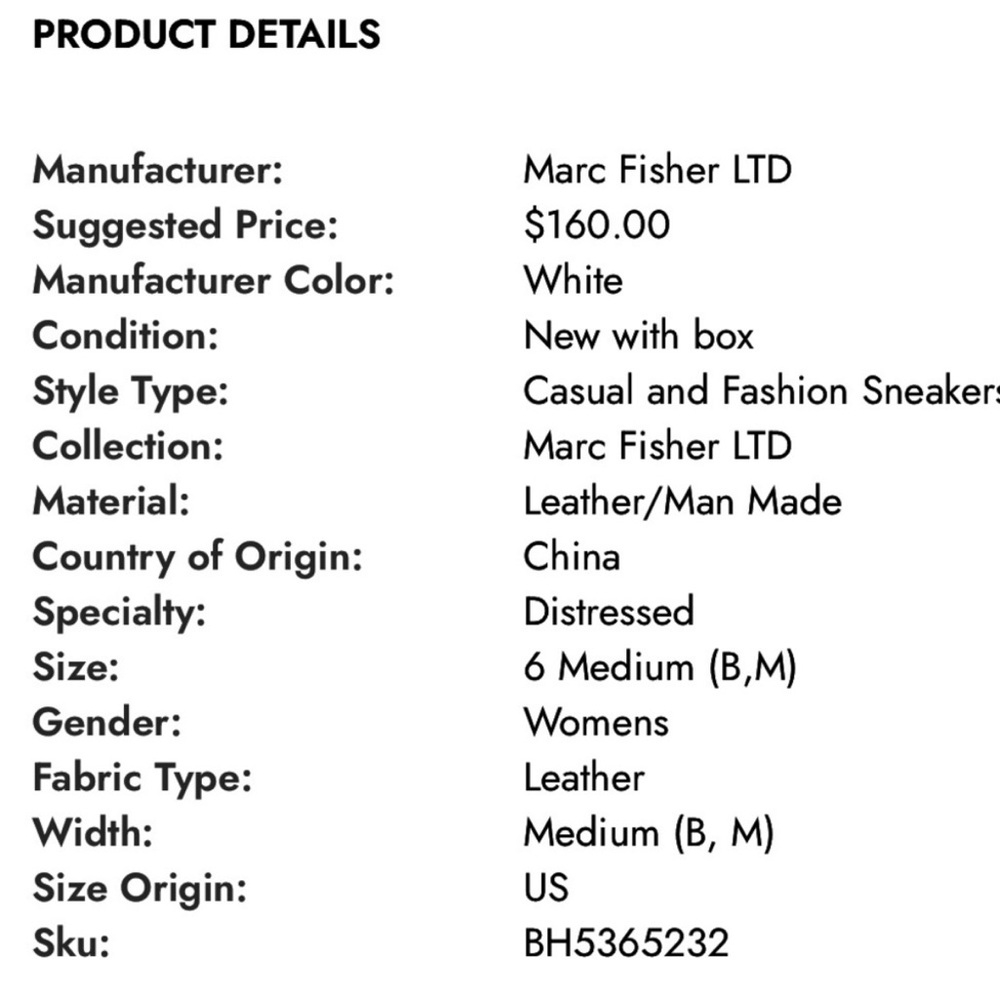 Marc Fisher White High-Top Sneakers - Picture 7 of 7